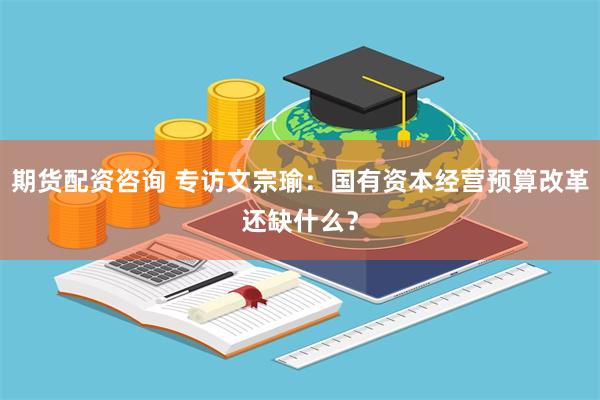 期货配资咨询 专访文宗瑜：国有资本经营预算改革还缺什么？